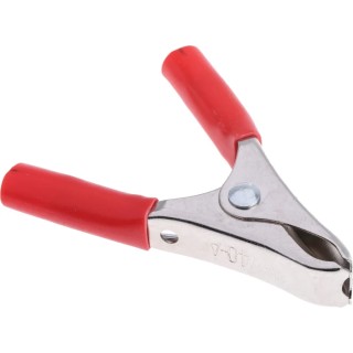 Mueller Electric Red Crocodile Clip Nickel Plated Steel Contact Insulated BU-40A-2