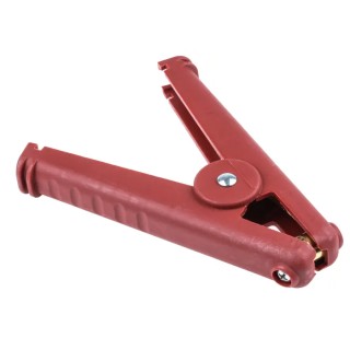 Mueller Electric Red Crocodile Clip Copper Contact Insulated 400A Current BU-102W-2