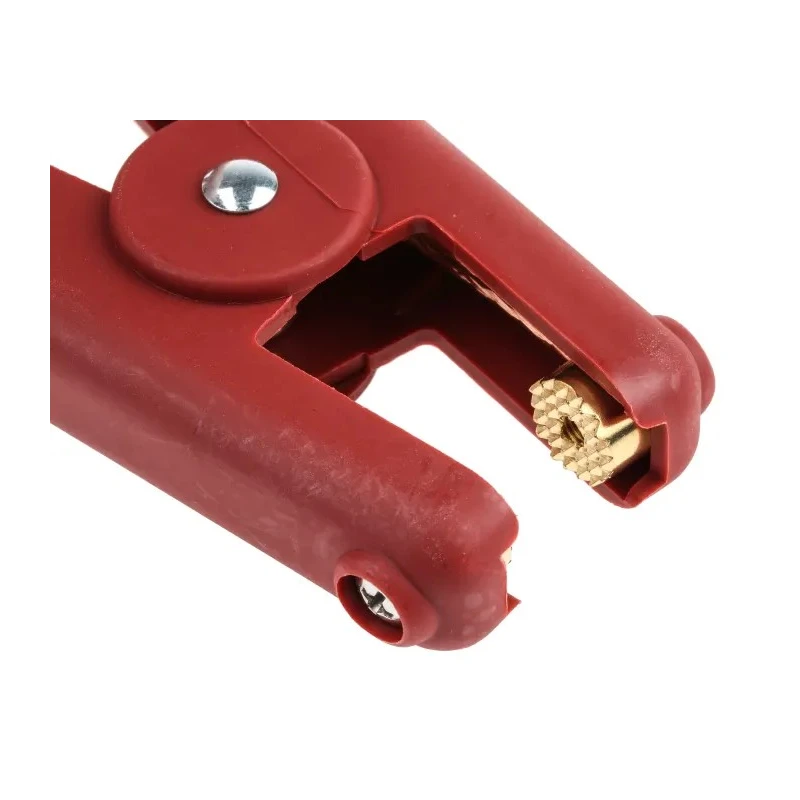 Mueller Electric Red Crocodile Clip Copper Contact Insulated 400A Current BU-102W-2