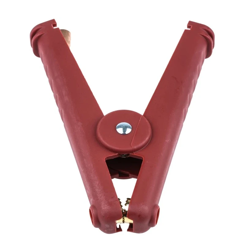 Mueller Electric Red Crocodile Clip Copper Contact Insulated 400A Current BU-102W-2