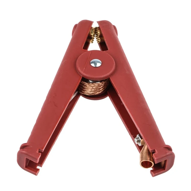 Mueller Electric Red Crocodile Clip Copper Contact Insulated 400A Current BU-102W-2