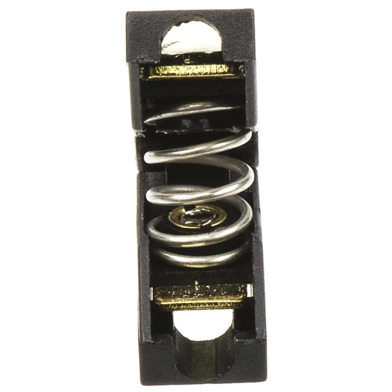Mueller Electric 10A Kelvin Clip with 7.9mm Jaw Opening, Gold Plated Contacts, Black Nylon Insulation BU-75K