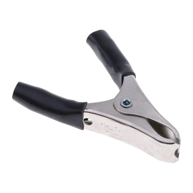 Mueller Electric Black Crocodile Clip Nickel Plated Steel Contact 15A Insulated BU-40A-0