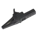 Mueller Electric Black Crocodile Clip, Nickel Plated Steel Contact, 30A Insulated BU-65-0