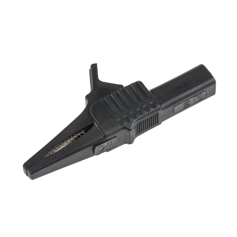 Mueller Electric Black Crocodile Clip, Nickel Plated Steel Contact, 30A Insulated BU-65-0
