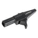 Mueller Electric Black Crocodile Clip, Nickel Plated Steel Contact, 30A Insulated BU-65-0