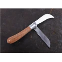Facom Twin-Blade Electrician Knife 180mm Overall Length, 100mm Closed Length, Stainless Steel Blades, Rosewood Handle 843