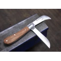 Facom Twin-Blade Electrician Knife 180mm Overall Length, 100mm Closed Length, Stainless Steel Blades, Rosewood Handle 843