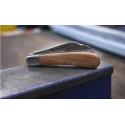 Facom Twin-Blade Electrician Knife 180mm Overall Length, 100mm Closed Length, Stainless Steel Blades, Rosewood Handle 843
