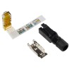 HARTING RJ Industrial Series RJ45 Connector Male, Cable Mount, Cat6 Shielded, Straight Orientation, 1 Port 8 Way 09451511560