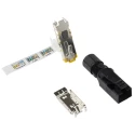 HARTING RJ Industrial Series RJ45 Connector Male, Cable Mount, Cat6 Shielded, Straight Orientation, 1 Port 8 Way 09451511560