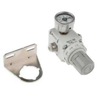 SMC Metric M6 Port Vacuum Regulator , 0.6L/min Flow Rate, Rc Connection, -100 to -1.3 kPa Pressure Range IRV10-C06BG