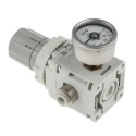 SMC Metric M6 Port Vacuum Regulator , 0.6L/min Flow Rate, Rc Connection, -100 to -1.3 kPa Pressure Range IRV10-C06BG