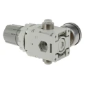 SMC Metric M6 Port Vacuum Regulator , 0.6L/min Flow Rate, Rc Connection, -100 to -1.3 kPa Pressure Range IRV10-C06BG