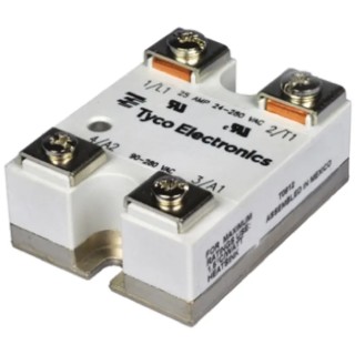 TE Connectivity Solid State Relay Panel Mount, 25 A Load Current, 280 Vrms Load, 32 V Control SSR-240D25 1393030-7