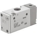 SMC Pneumatic Solenoid Valve Pilot RC 1/8, 5 Port, 0.7 MPa Pressure, Die Cast Aluminium Body SYJA7000