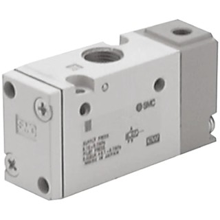 SMC Pneumatic Solenoid Valve Pilot RC 1/8, 5 Port, 0.7 MPa Pressure, Die Cast Aluminium Body SYJA7000