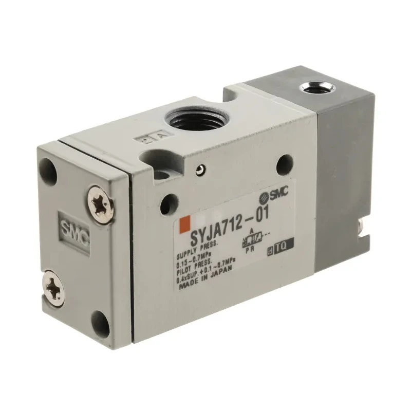 SMC Pneumatic Solenoid Valve Pilot/Spring Rc 1/8, Aluminium Body, 3 Ports, 0.7 Mpa Pressure SYJA700