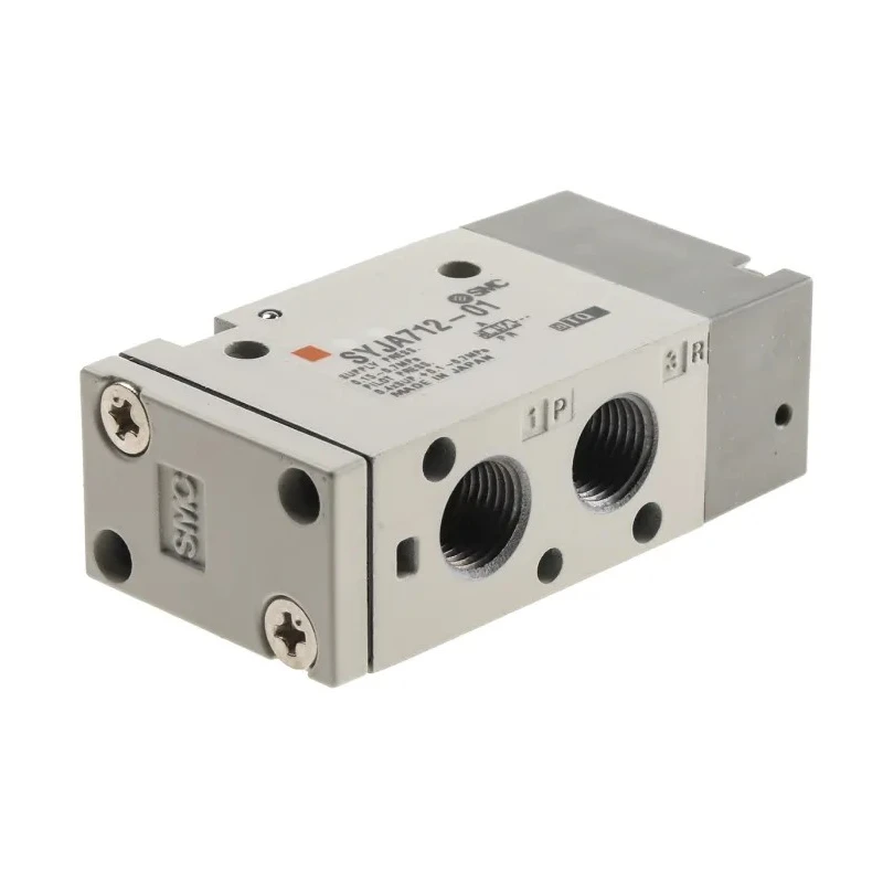 SMC Pneumatic Solenoid Valve Pilot/Spring Rc 1/8, Aluminium Body, 3 Ports, 0.7 Mpa Pressure SYJA700