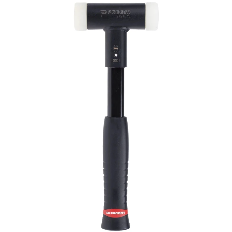 Facom Nylon Mallet with Replaceable Face Steel Head 0.698 kg Fibreglass Handle 35mm Diameter 305mm Length 212A.35