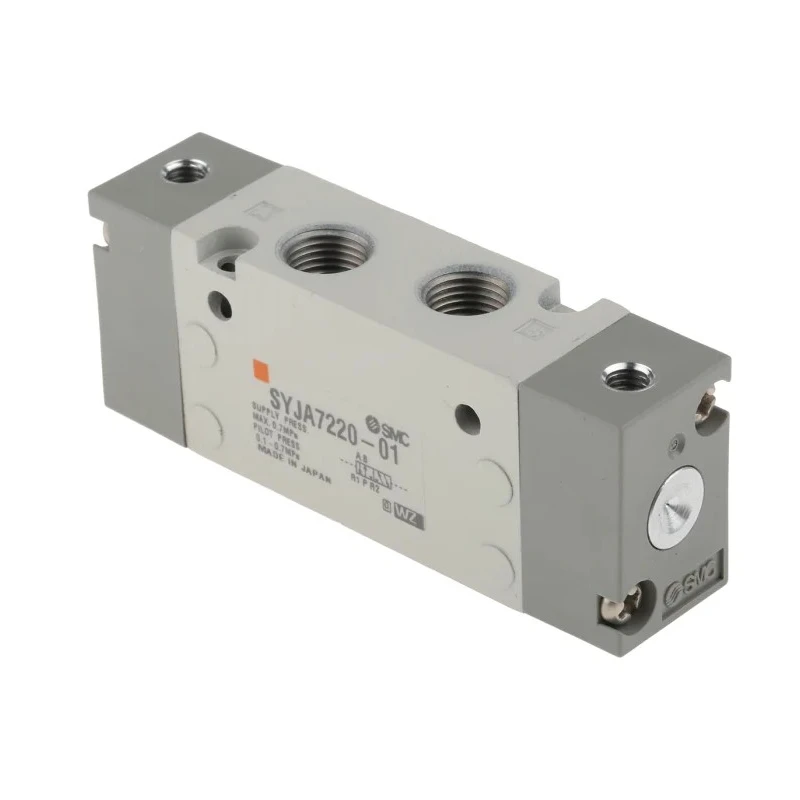 SMC Pneumatic Solenoid Valve, Pilot Rc 1/8, 5/2 Function, Die Cast Aluminium Body, 0.7 MPa Max Pressure SYJA7000