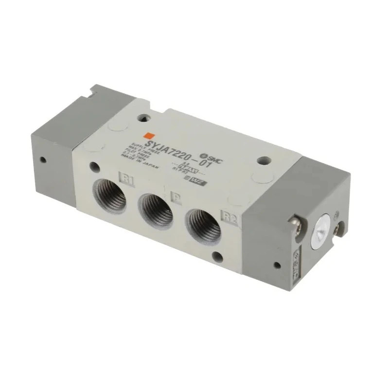 SMC Pneumatic Solenoid Valve, Pilot Rc 1/8, 5/2 Function, Die Cast Aluminium Body, 0.7 MPa Max Pressure SYJA7000