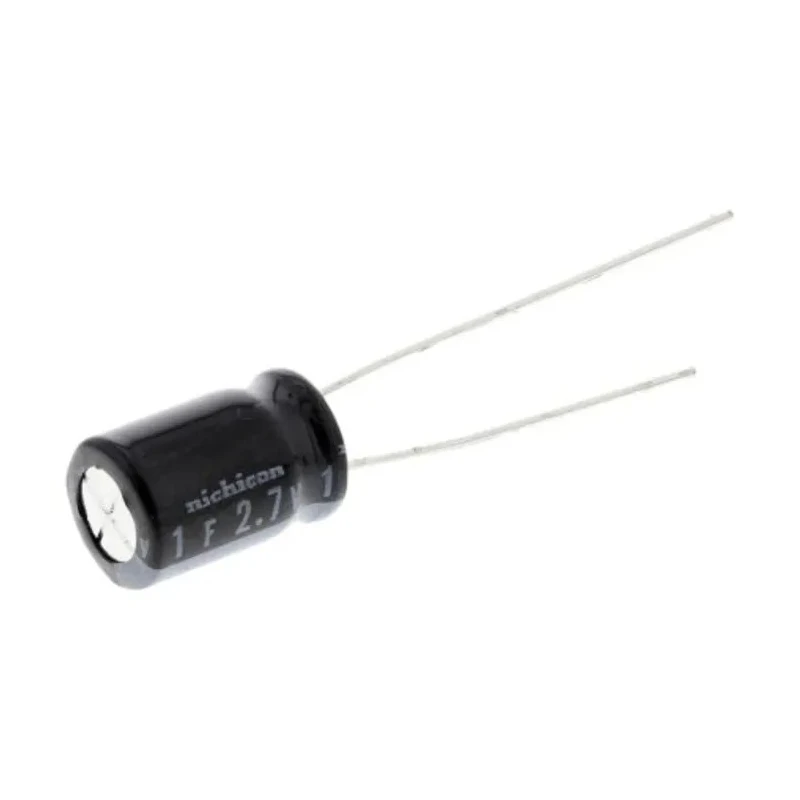 Nichicon Supercapacitor 1 F Capacitance ±20% Tolerance 2.7 V dc Through Hole Mount JUMT1105MPD