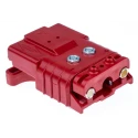 Anderson Power Products SBE80 Series 2 Way Male/Female Battery Connector, Straight, Feed Through, 150V, 80A SBE80