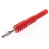 Mueller Electric Red Test Connector Adapter with Beryllium Copper Alloy, Brass Contacts, Nickel Plated, 15A, 1kV BU-32101-2