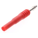 Mueller Electric Red Test Connector Adapter with Beryllium Copper Alloy, Brass Contacts, Nickel Plated, 15A, 1kV BU-32101-2