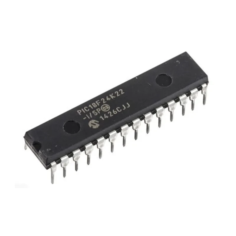 Microchip 8 bit PIC18F Microcontroller, 64 MHz, 16kB FLASH, 28-Pin SPDIP PIC18F24K22-I/SP