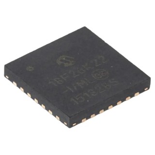 Microchip 8-bit PIC PIC18F Microcontroller 64 MHz 64kB FLASH 28-Pin QFN PIC18F26K22-I/ML