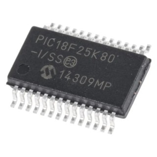 Microchip 8 bit PIC18F Microcontroller 64 MHz 32kB FLASH 28-Pin SSOP PIC18F25K80-I/SS