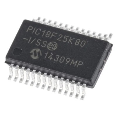 Microchip 8 bit PIC18F Microcontroller 64 MHz 32kB FLASH 28-Pin SSOP PIC18F25K80-I/SS