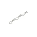 JST SRB Uninsulated Ring Terminal M5 Stud Size 18 AWG to 14 AWG Wire Size Grey SRB-2.5T-M5