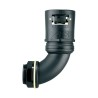 Adaptaflex Conduit Fitting, 28 mm Nominal Size, M25 Thread, Polyamide 66 Black, IP68, IPX8 7TCA296170R0404 AT28/M25/C90/BLY