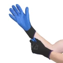 Kimberly Clark G40 Blue Nylon Work Gloves, Size 10, Nitrile Foam Coating 40228