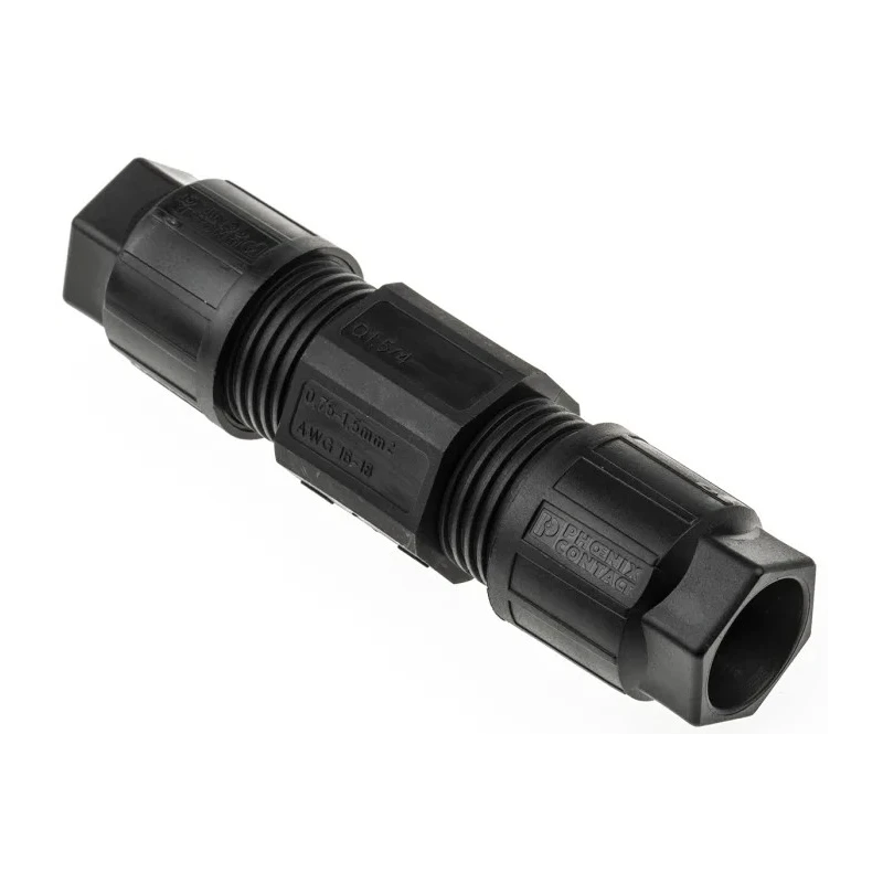 Phoenix Contact Circular Connector 4 Contacts Cable Standard Socket Male IP65 IP67 Q 1.5 Series 1642182