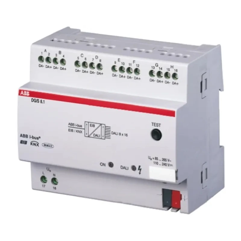 ABB PLC I/O Module DALI Gateway DG/S 8.1 DIN Rail Mount CE Certified Germany 2CDG110025R0011 DG/S8.1