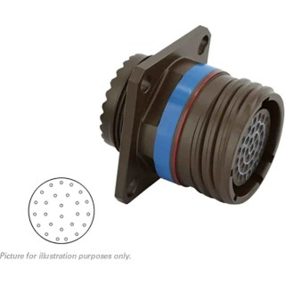 Souriau Sunbank by Eaton MIL Spec Circular Connector 26 Way Female Contacts Copper Alloy Straight 7.5A 8D Series 8D017W26SA