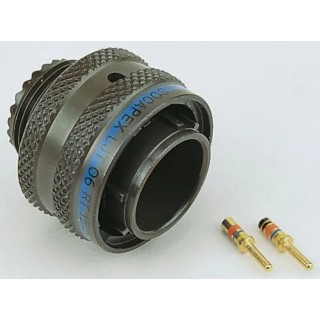Amphenol Socapex MIL Spec Circular Connector LJT Straight 3 Way Panel Mount 850V dc Shell Size 9 LJT07RT0998P014