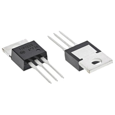 onsemi NPN Darlington Transistor 5A 100V TO-220 Package 3-Pin HFE 1000 TIP122G