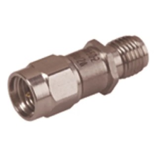 Huber+Suhner RF Attenuator SMA Plug to Socket 50Ω 6GHz Maximum Frequency Straight 1 dB Attenuation 6601_SMA-50-2/199_NE