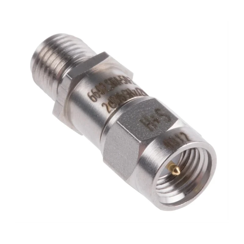 Huber+Suhner RF Attenuator SMA Plug to Socket 50Ω 6GHz 3dB Straight 6602_SMA-50-2/199_NE