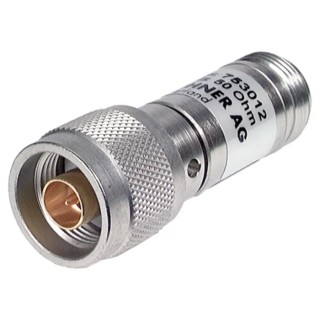 Huber+Suhner RF Attenuator 1 dB, N Plug to N Socket, 50Ω, 4–24 GHz, Straight, Male-Female 6830.17.A