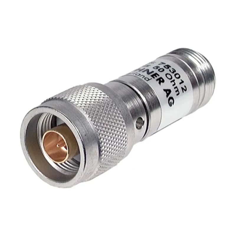 Huber+Suhner RF Attenuator 1 dB, N Plug to N Socket, 50Ω, 4–24 GHz, Straight, Male-Female 6830.17.A