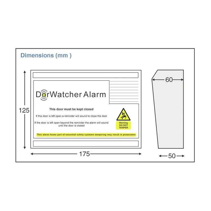 Hoyles Dorwatcher Series Alarm 12V Voltage Supply Door Monitoring Alarm DW304