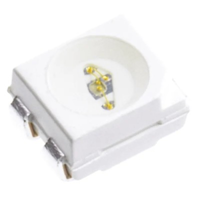Broadcom 3.8 V Green LED PLCC 4 Surface Mount High Brightness Round Lens 787 mcd HSMM-A400-U4QM2