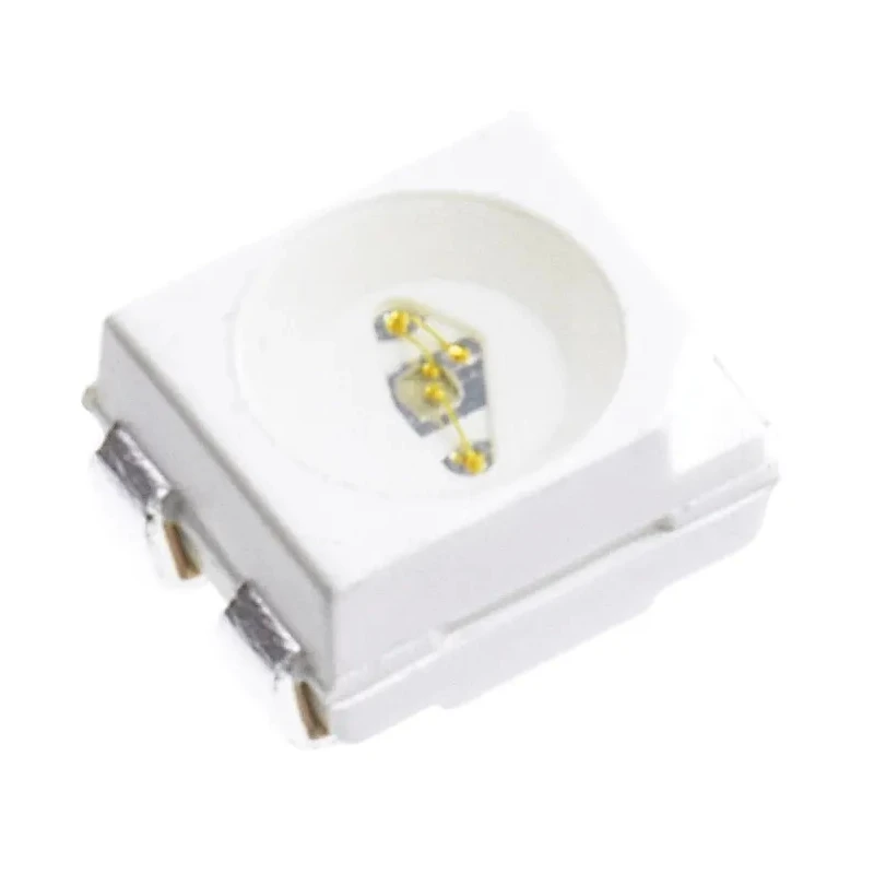 Broadcom 3.8 V Green LED PLCC 4 Surface Mount High Brightness Round Lens 787 mcd HSMM-A400-U4QM2