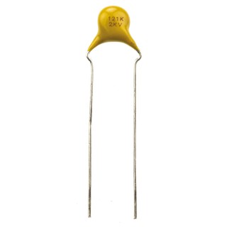 Vishay Single Layer Ceramic Capacitor 120 pF 2 kV DC ±10% Tolerance S3N Dielectric Radial Through Hole 125 F121K25S3NP63K7R